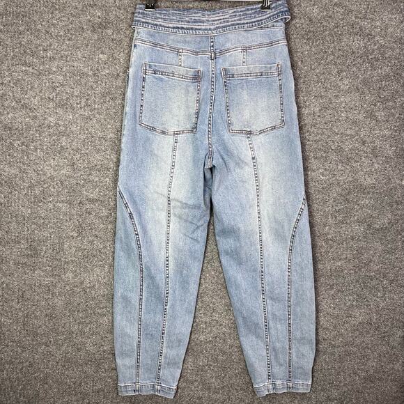 Ulla Johnson Otto Tie Waist Crop Jeans Ultra High Rise High Waisted Sz 2 - Picture 3 of 12